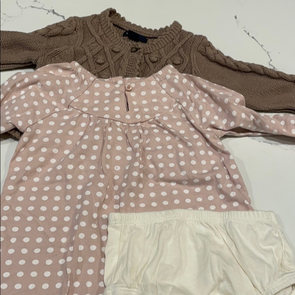 Baby dress and sweater